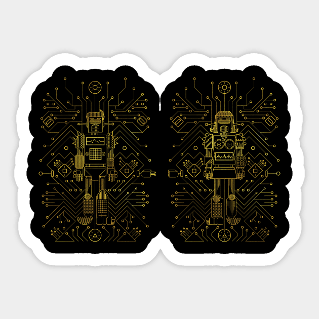 Lady and Gent Electro Love Sticker by maak and illy